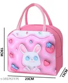 Polyester Solid Hand Bag for Girls (Pink)