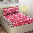 Polycotton Queen Size Bedsheet with Pillow Cover 