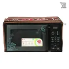E-Retailer Polyester 3-Layered Microwave Oven Cover With Front Zipper Encloser Suitable for 23 Liter 