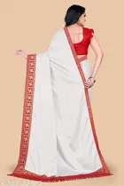 Georgette Solid Saree for Women 