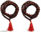 Red Sandalwood 108+1 Beads Wood Necklace for Men and Women, Pack of 2