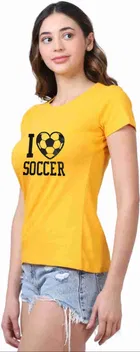 Round Neck Printed T-Shirt for Women 