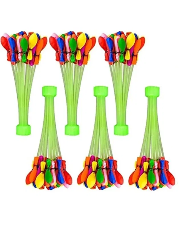 Holi 222 Pcs Water Balloons for Holi (Multicolor, Set of 6)