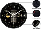 Islamic Designer Analog Wall Clock, Medium [11" × 11"], Plastic 