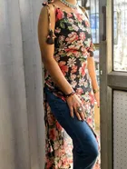 Side Cut Georgette Kurti for Women 