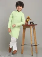 Cotton Blend Kurta with Pyjamas for Boys 