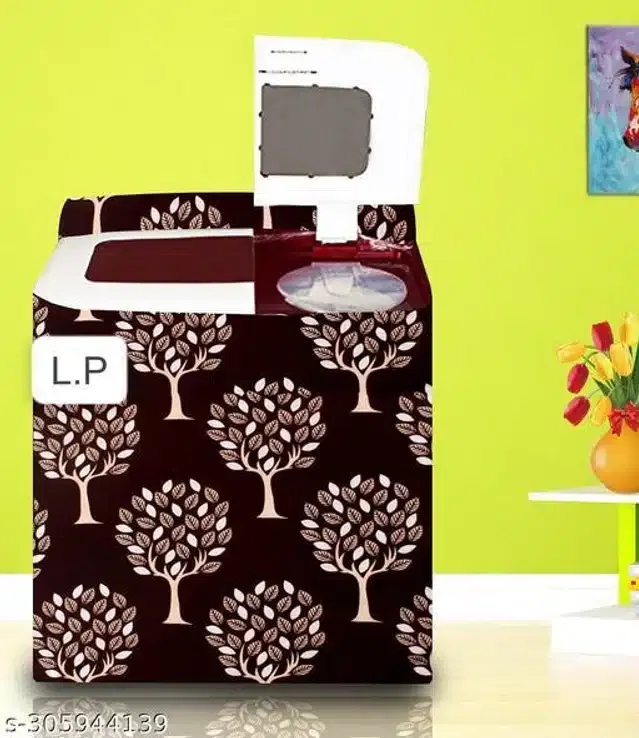 Polyester Washing Machine Cover (Multicolor)