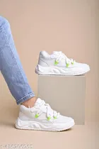 Shoetopia Solid Synthetic Sneakers for Girls 