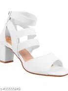 Shoetopia Solid Round Toe Block Heels for Kids 