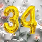 Foil Balloon for Birthday Celebration, No. 34 