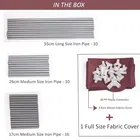 4 Grey rack PVC pipe Plastic Collapsible Shoe Stand 