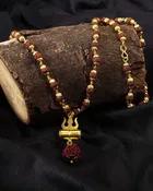 Brass Kada with Damru Mala 