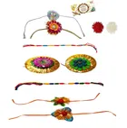 Fabric Rakhi, Pack of 8 