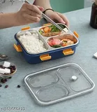 3-Compartment Stainless Steel Insulated Tiffin Box 