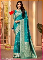 Kanjeevaram Saree with Zari Woven for Women 