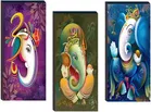 MDF 3 Pcs Designer Wall Painting for Home & Office 