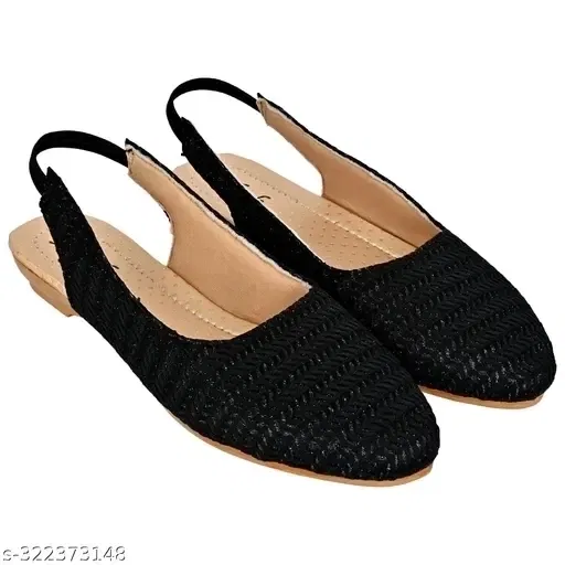 Altek Women Flat (Black, IND- 7)