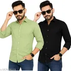 Polycotton Solid Shirts for Men, Multicolor 