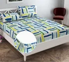 Glace Cotton Queen Size Bedsheet with 2 Pillow Cover 