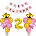 2nd Happy Birthday Balloon Decoration Kit, Pink, Set of 1