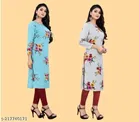 Crepe Printed Kurti for Women 