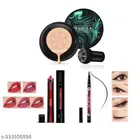 5 in 1 Lipstick & Eyeliner with Sunisa Air Cushion Foundation 