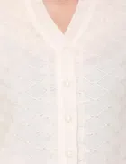 Woolen V-Neck Cardigan Full Sleeve Button-Up Winter Sweater 