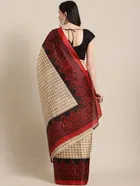 Taffeta Silk Printed Saree for Women 