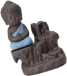 Buddha Idol Polyresin With 30 Cones 13L X 10.7W X 7.4H Cm