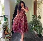 Printed Party Gown for Women 