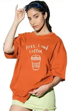 Round Neck Printed T-Shirt for Women 