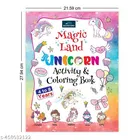 Magic Land Unicorn, Mermaid, Halloween And Space Activity & Coloring Book For Kids Set Of 4