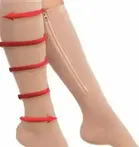 के कुडोस ज़िप सॉक्स कम्प्रेशन सॉक्स विद जिपर स्पोर्ट्स लेग नी स्टॉकिंग्स ओपन टो