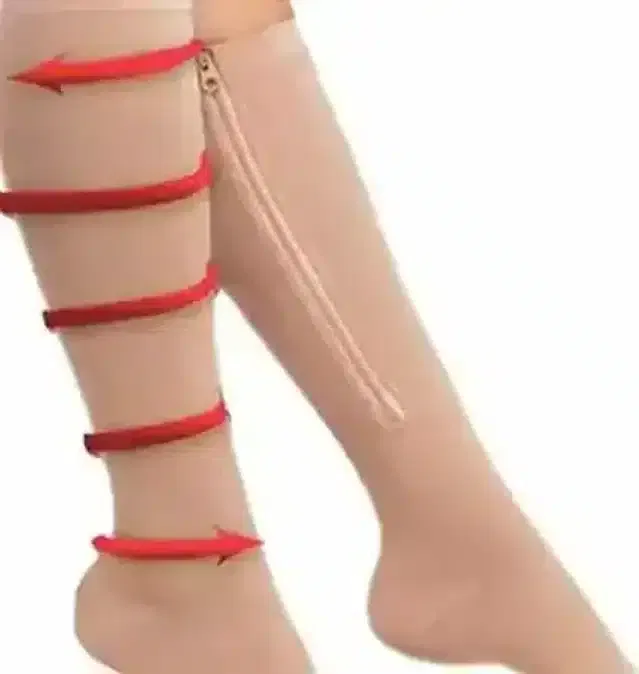 के कुडोस ज़िप सॉक्स कम्प्रेशन सॉक्स विद जिपर स्पोर्ट्स लेग नी स्टॉकिंग्स ओपन टो