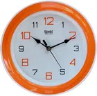 AJANTA Standard Analog Wall Clock (20 cm X 20 cm, Orange, With Glass)