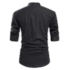 Trendy Cotton Full Sleeves Short Kurta For Men 