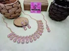 Rose Gold Plated Classy Minimal Look Necklace Set, for Women 