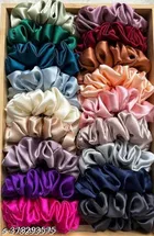 Pack of 12 Cotton Scrunchies for Women 