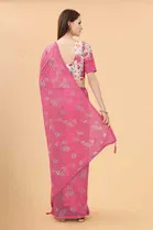 Trendy Zoya Silk Saree with Blouse Piece For Women 