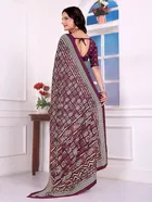 Georgette Printed Saree for Women 