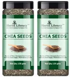 Herbs Library Natural Black Raw Chia Seeds 