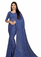 Net Floral Saree for Women 