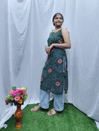 Tie Up Sleeveless Kurti for Women 