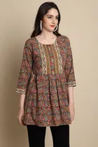 Cotton Printed Top for Women 