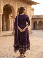 Embroidered Rayon Kurta Set for Women 