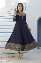 Rayon Printed Kurti for Women 