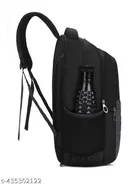 Polyester Backpack for Men & Women, Black