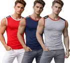 Cotton Jym Vest for Men, Multicolour, Pack of 3 