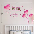 AVV Heart Shape Flowers Wall Stickers 115x155cm