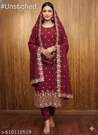 Embroidered Patiala Suit for Women 